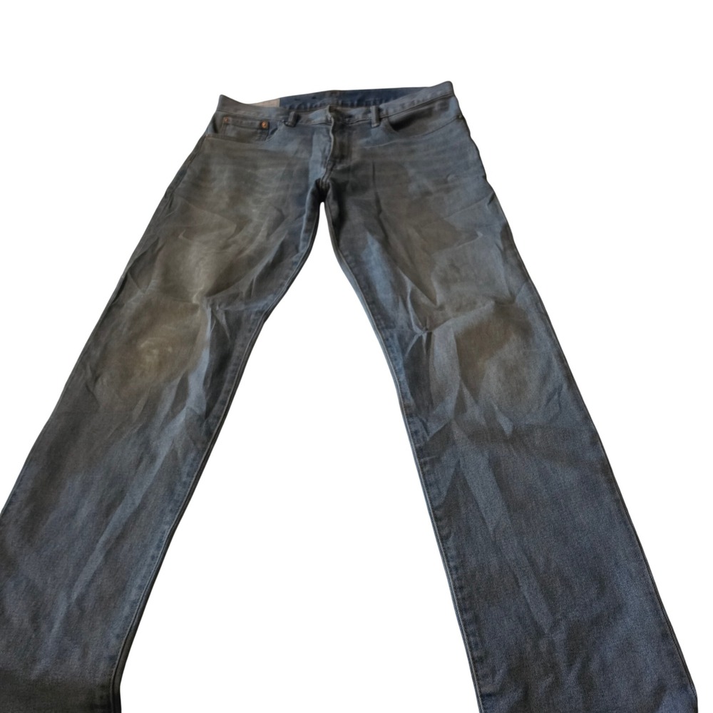 Gap Mens 32x32 Straight Fit Jeans Light Wash Blue 365Temp Denim Pants